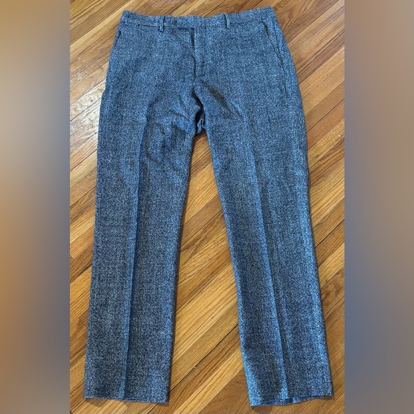 Raf Simons Men's Gray Wool/Silk/Linen Cashmere Blend Trousers Size 52 36x32 - Picture 1 of 6